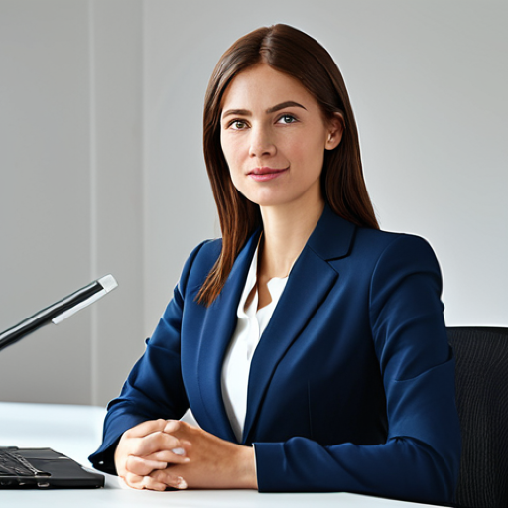 천연비누 재료 구입처 - Businesswoman in Modern Office**

"A professional businesswoman in a modest business suit, sitting a...