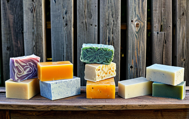 천연비누 재료 구입처 - Organic Skincare Ingredients**

"Close-up shot of natural skincare ingredients arranged aestheticall...