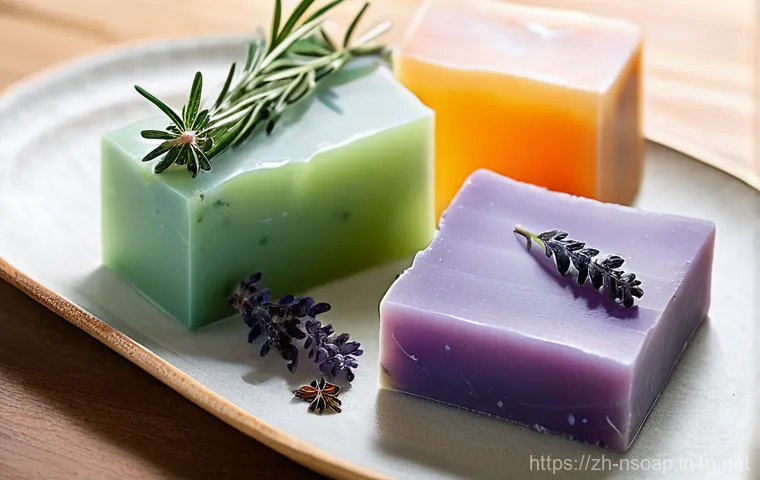 천연비누 오일 레시피 - **Prompt 1: "The Essence of Nourishment: Artisanal Base Oils for Handmade Soap"**
    A rustic, warm...