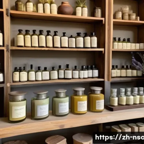 천연비누 원료 구입처 - A cozy artisan soap-making workshop scene featuring a variety of natural soap ingredients neatly dis...